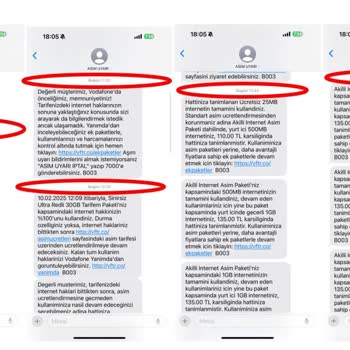 Vodafone İnternet Kullanım Hatası Ve Yanıltıcı Fatura Sorunu