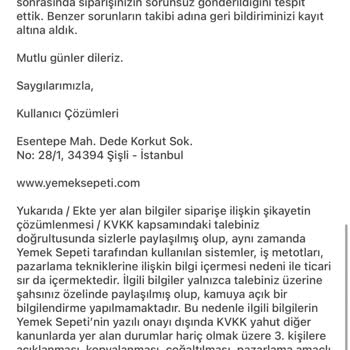 Eksik Sipariş Ve İletişim Sorunu