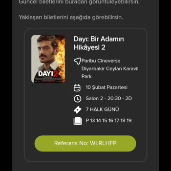 Paribu Cineverse Bilet Ve Menü İadesi Sorunu