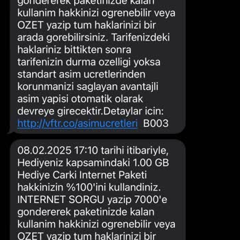 Hızla Tükenen İnternet Paketleri Ve Yanıtsız Müşteri Hizmetleri