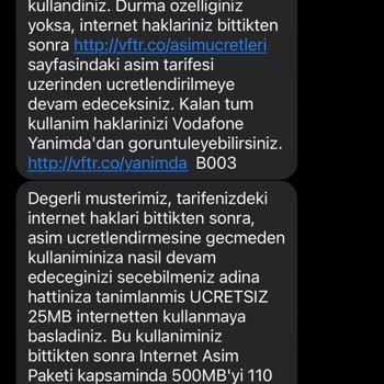 Hızla Tükenen İnternet Paketleri Ve Yanıtsız Müşteri Hizmetleri