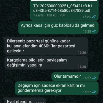 Yanlış Gelen Ekran Kartı Ve İletişim Sorunları