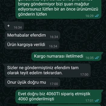 Yanlış Gelen Ekran Kartı Ve İletişim Sorunları