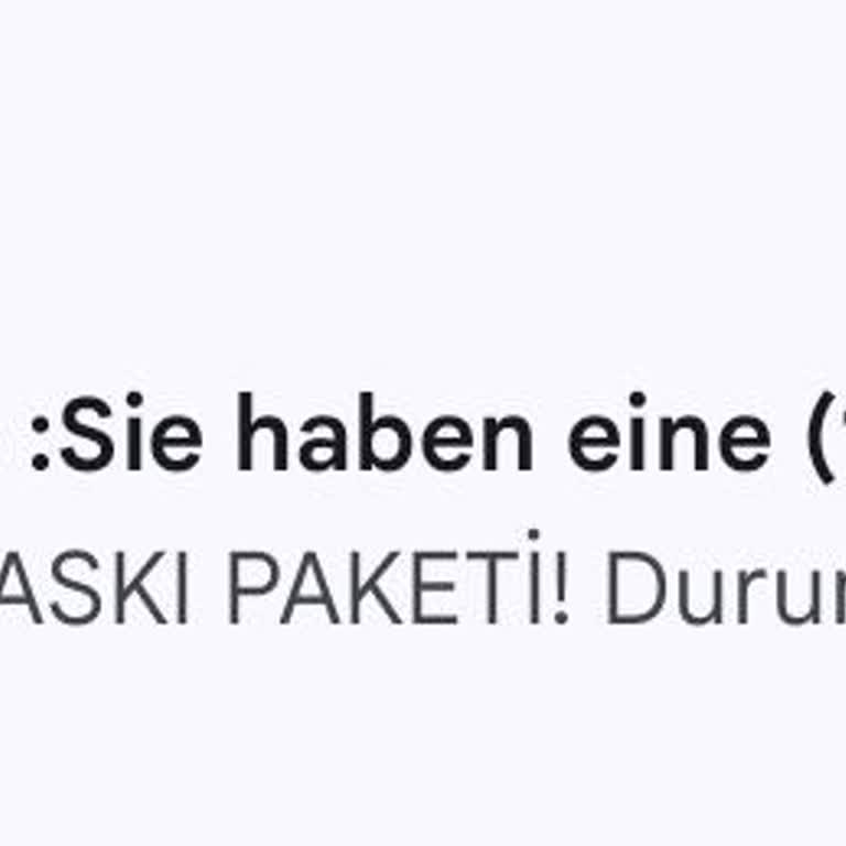 UPS Türkiye'den Gelen Sahte Kargo Bildirimleriyle Mağduriyet