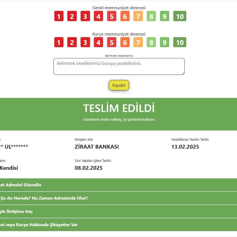 Adrese Teslim Edilmeyen Kredi Kartı Sorunu