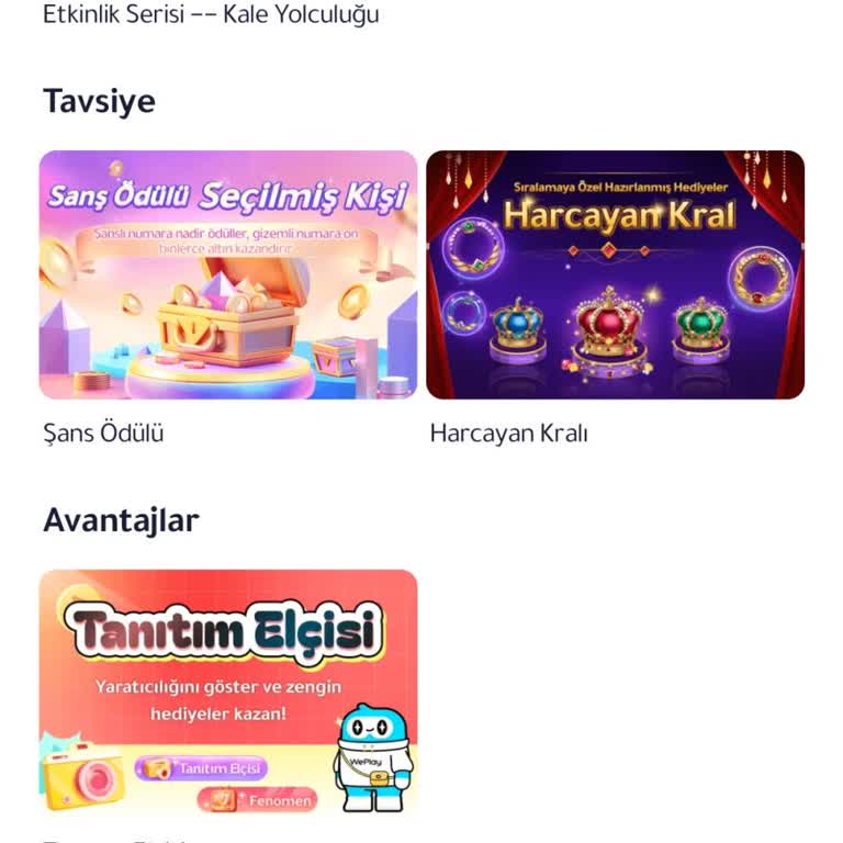 Weplay Etkinlik Eksikliği Sorunu