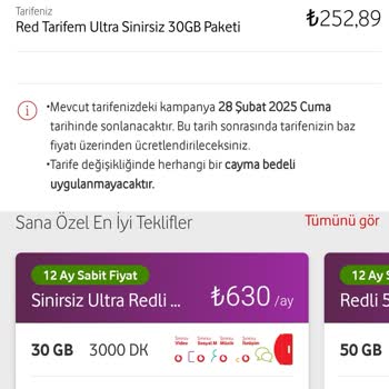 Faturalı Hatta Beklenmedik Zam Ve İndirim Talebi