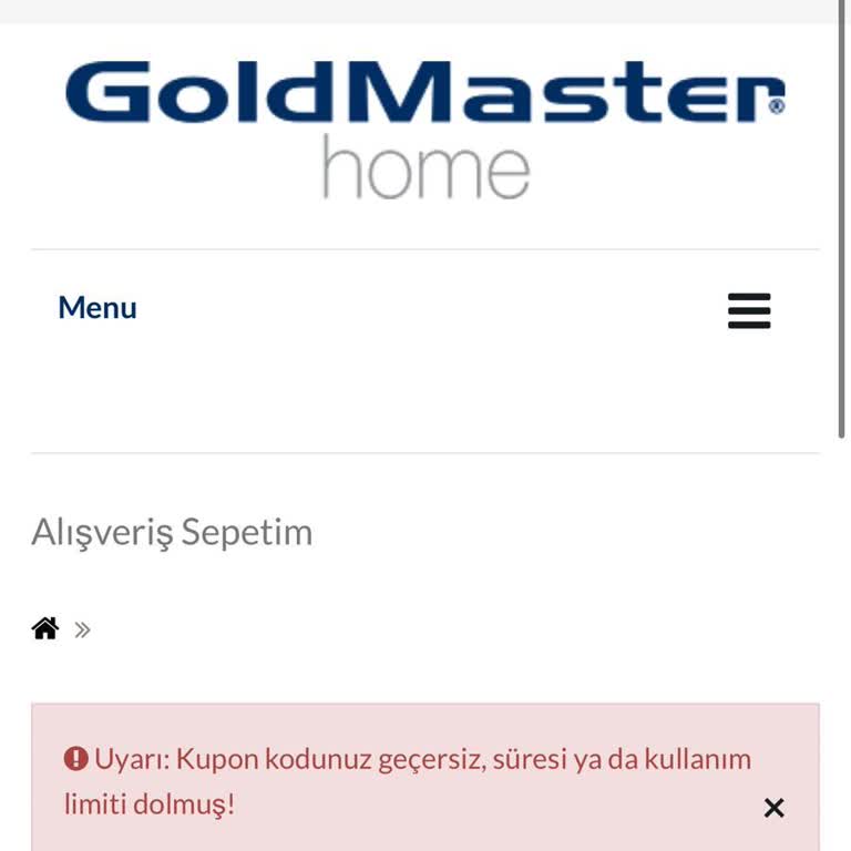 Goldmaster Home Kampanya Hayal Kırıklığı