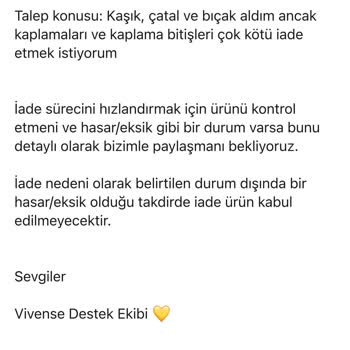 Kusurlu Ürün Ve Yanıtsız İade Talebi