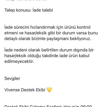 Kusurlu Ürün Ve Yanıtsız İade Talebi