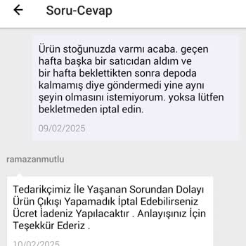 Satıcıların Stokta Olmayan Ürünleri Satması Ve Müşteri Hizmetleri Sorunu
