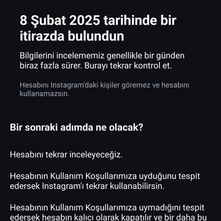 Instagram Hesabım Haksız Yere Askıya Alındı