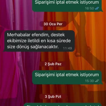 Sipariş İptali Ve İletişim Sorunu