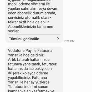 Vodafone'da İzinsiz Abonelik Ve Mobil Ödeme Sorunu
