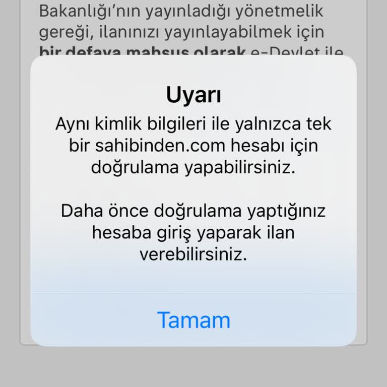 Sahibinden Hesabında Kimlik Doğrulama Ve Güvenlik Sorunu