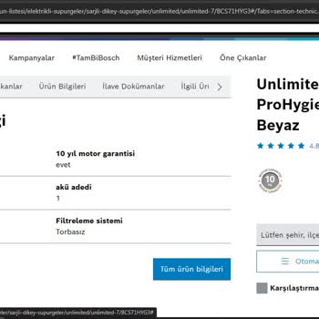 Bosch Süpürge Şarj Sorunu Ve Tüketici Zaferi