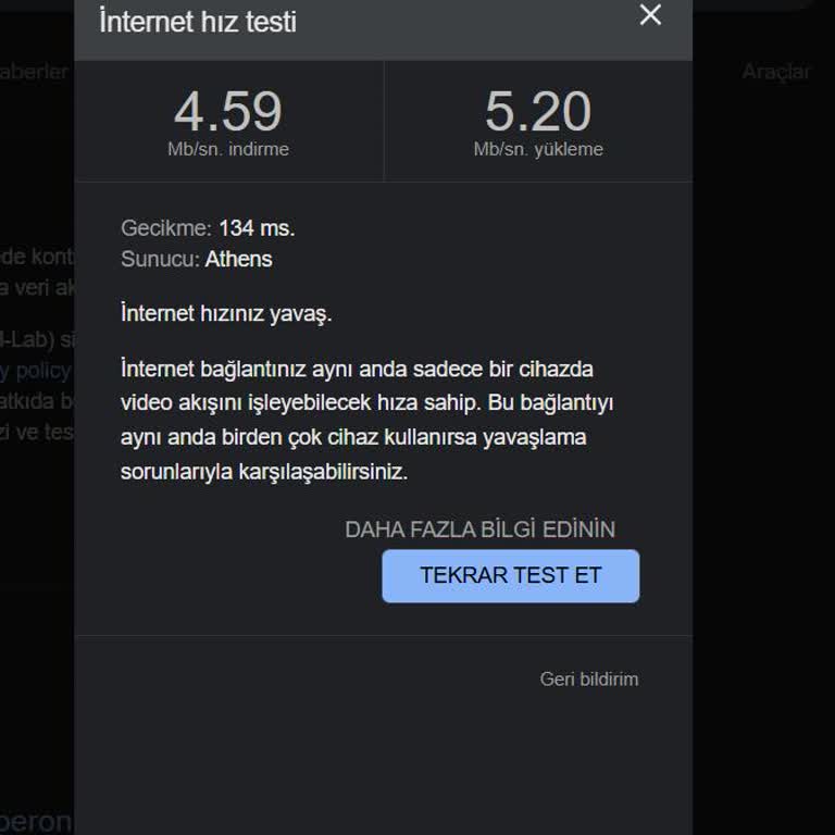 Düşen İnternet Hızı Ve Yetersiz Müşteri Hizmetleri