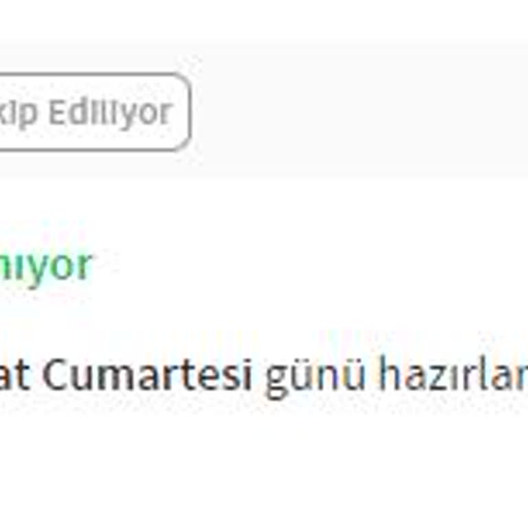 Sipariş Hazırlanıyor: 9 Günlük Bekleyiş