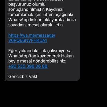 Genciz Biz Vakfı Burs Başvurusunda Şüpheli Durum
