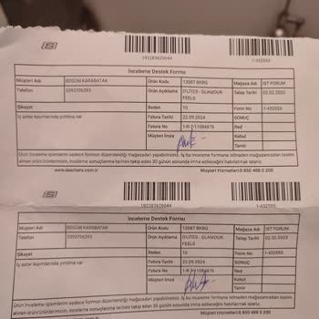 Sketchers Ayakkabıda Üretim Hatası Ve Müşteri Hizmetleri Sorunu