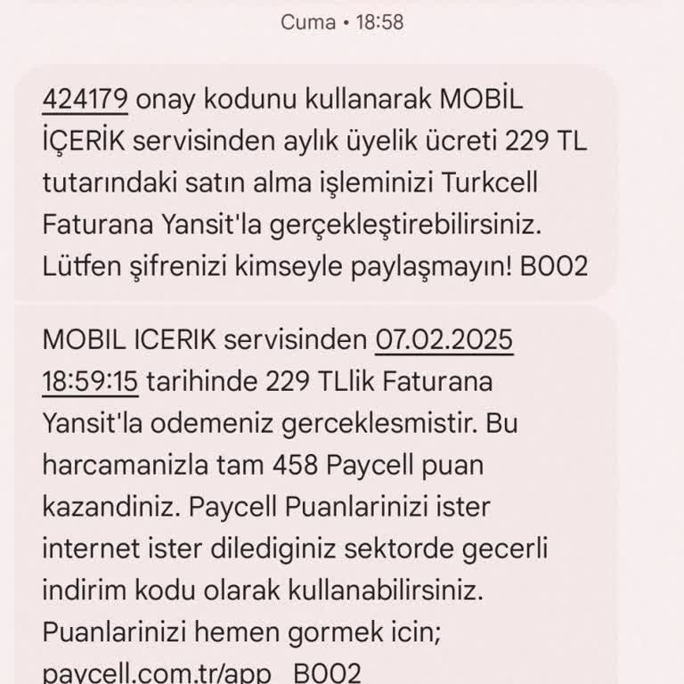 Bilinmeyen Abonelik Ücreti İadesi Talebi