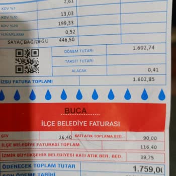 Su Faturasında Haksız Yüksek Tutar Ve Hizmet Bedeli