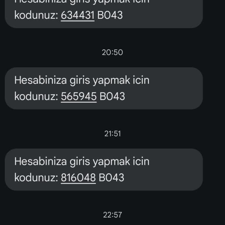 Alotell Akar Telekom Alakasız SMS Onay Kodları Can Sıkıyor