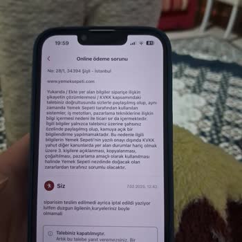 Yemek Sepeti Sipariş Teslimatı Sorunu Ve İletişim Eksikliği