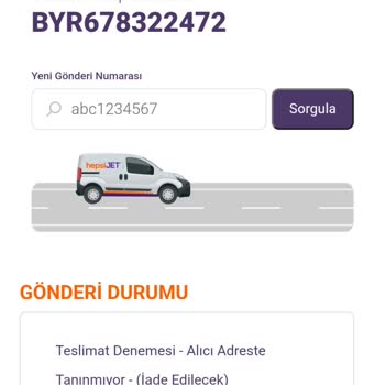 Hepsijet Teslimat Sorunu Ve İletişim Eksikliği