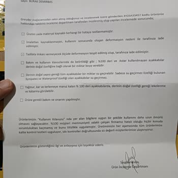 Greyder Ayakkabıda 4 Ayda Yırtılma Ve Açılma Sorunu