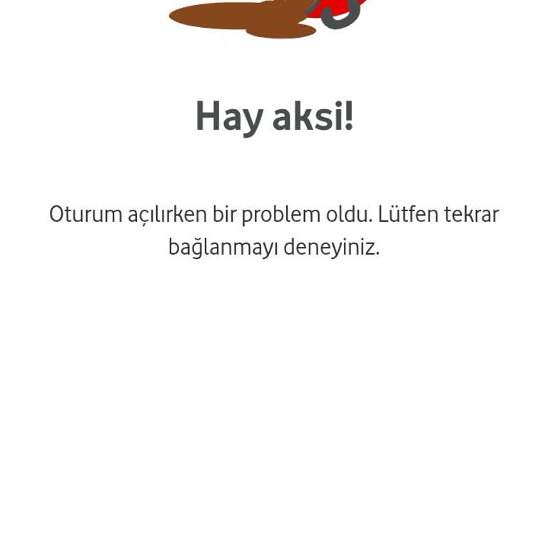 Vodafone Fırsatlar Dünyasına Giriş Sorunu