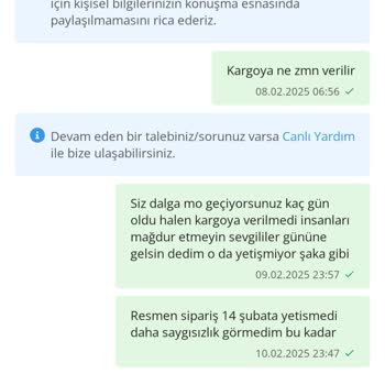 Sipariş Sonrası İletişim Sorunu Ve İptal Engeli
