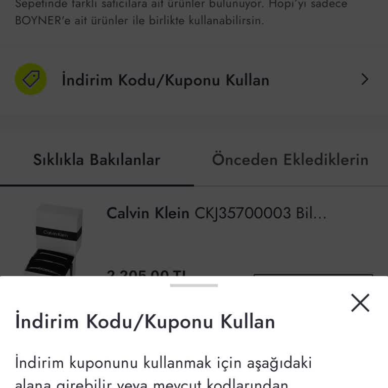 Boyner'de Kullanılamayan İndirim Kuponu Sorunu