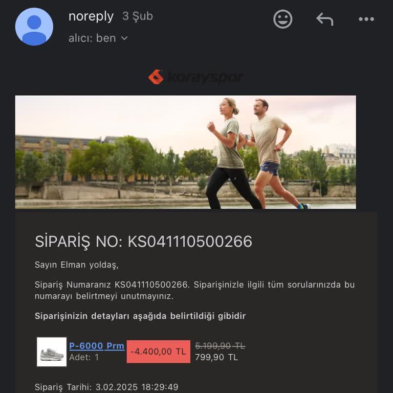 Koray Spor'dan Sipariş Sonrası İletişim Sorunu