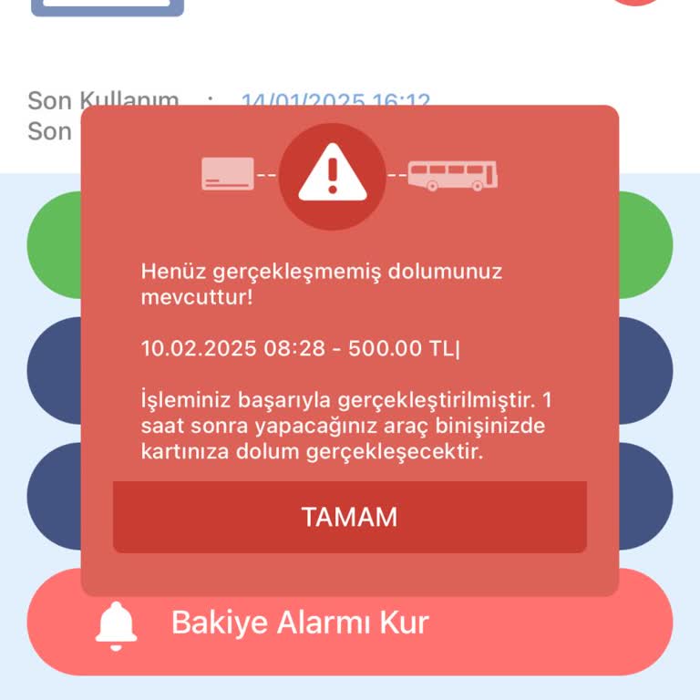 E-komobil'de Online Yükleme Sorunu
