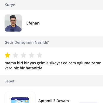 Yanlış Gönderilen Mama Çocuğumu Rahatsız Etti