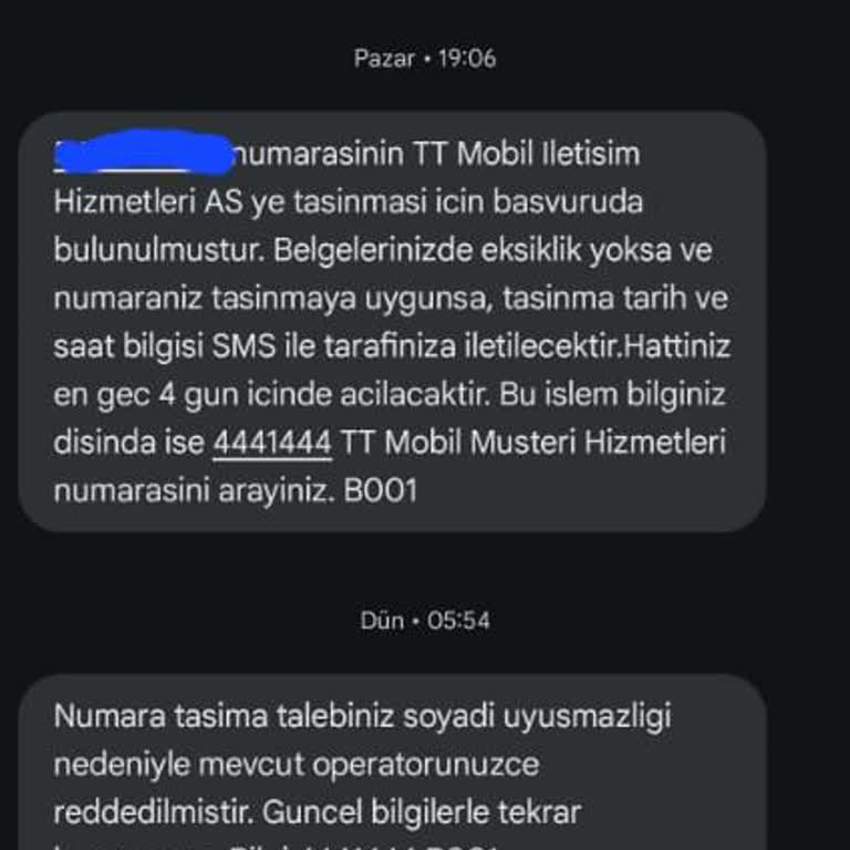 Soyadı Uyuşmazlığı Nedeniyle Hat Taşıma Sorunu