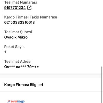 Sürat Kargo İle Kayıp Kargo Krizi