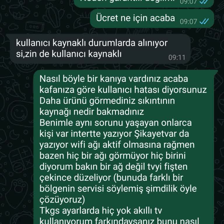 TCL 55 Ekran TV'de Sürekli Karşılaşılan Sorunlar Ve Yetersiz Servis Hizmeti