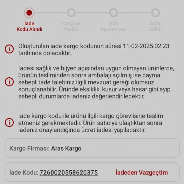 İade Sürecinde Yaşanan Mağduriyet