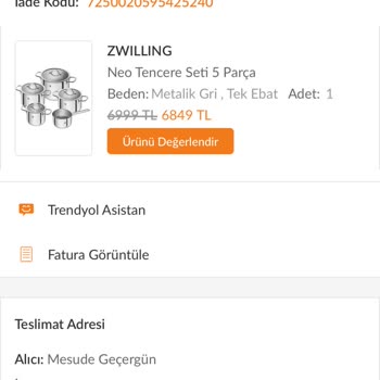 Zwilling Neo Tencere Seti Hayal Kırıklığı