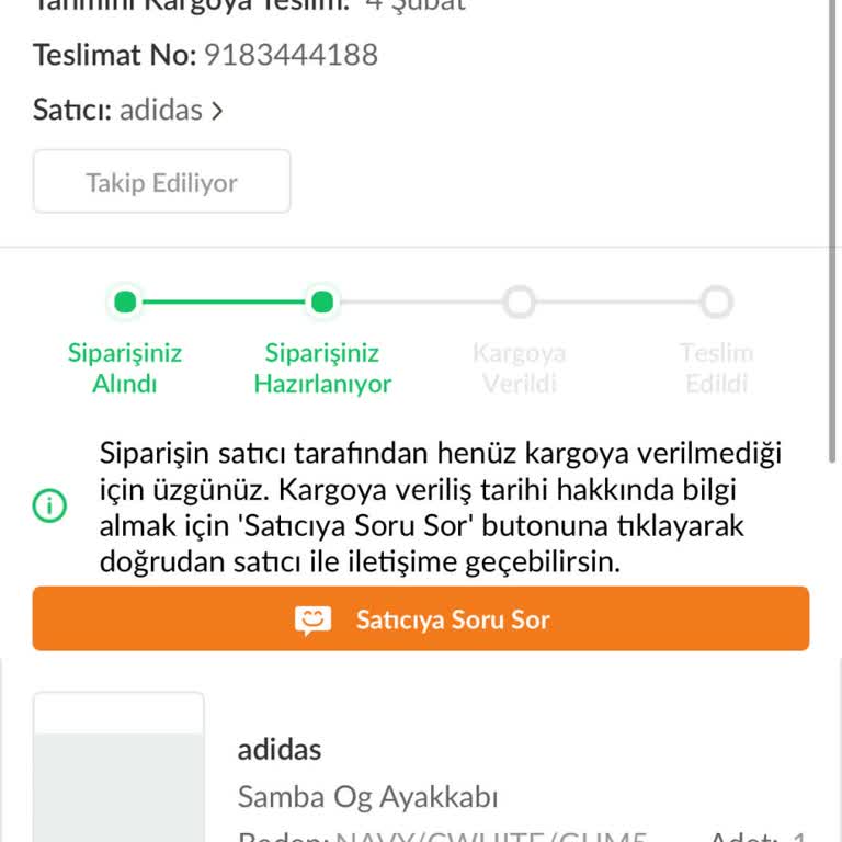 Siparişim Zamanında Kargolanmadı, İlgisizlikle Karşılaştım