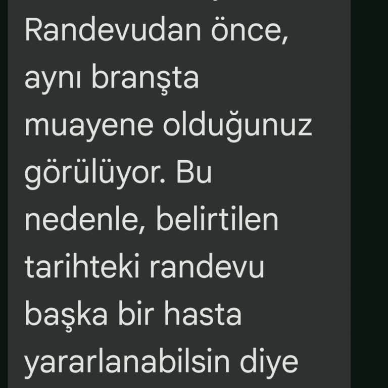 Randevu İptali Mağduriyeti
