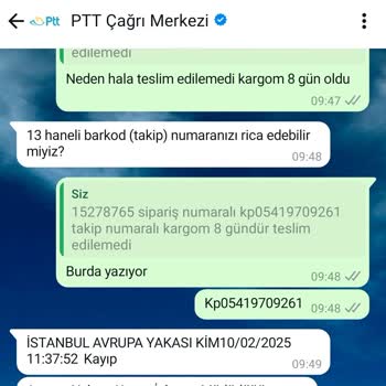 Kayıp Kargo Nedeniyle Mağduriyet Yaşıyorum