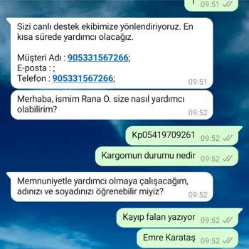 Kayıp Kargo Nedeniyle Mağduriyet Yaşıyorum