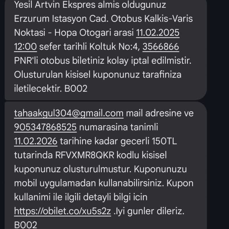 Yanlışlıkla İptal Edilen Bilet Ve Mağduriyet