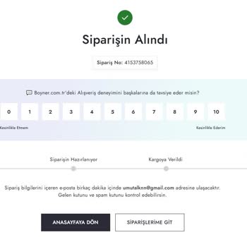 Boyner Online Siparişimde Yaşanan Gecikme