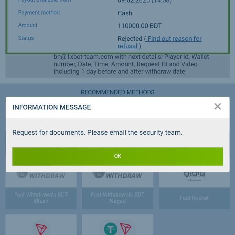 1xBet Delayed My Withdrawal Request Despite Submitting All Required Documents