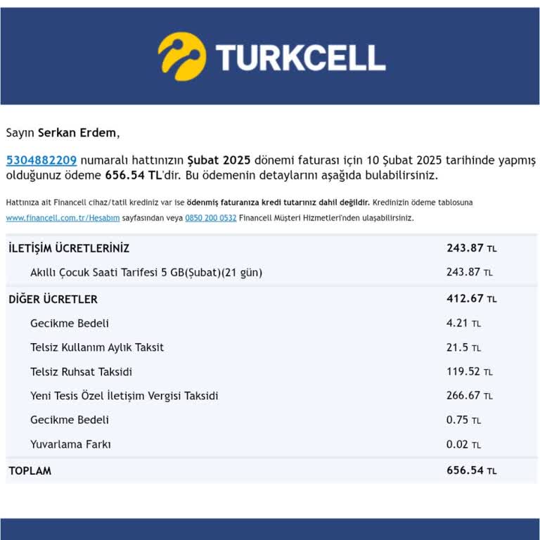 Beklenmedik Fatura Şoku: Turkcell Deneyimi