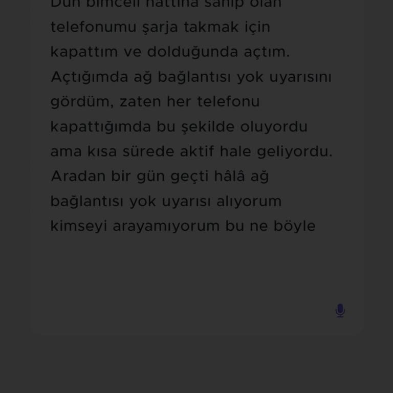 Bimcell Hattında Sürekli Ağ Bağlantısı Sorunu